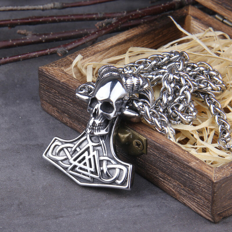 collier mjolnir et valknut viking heritage