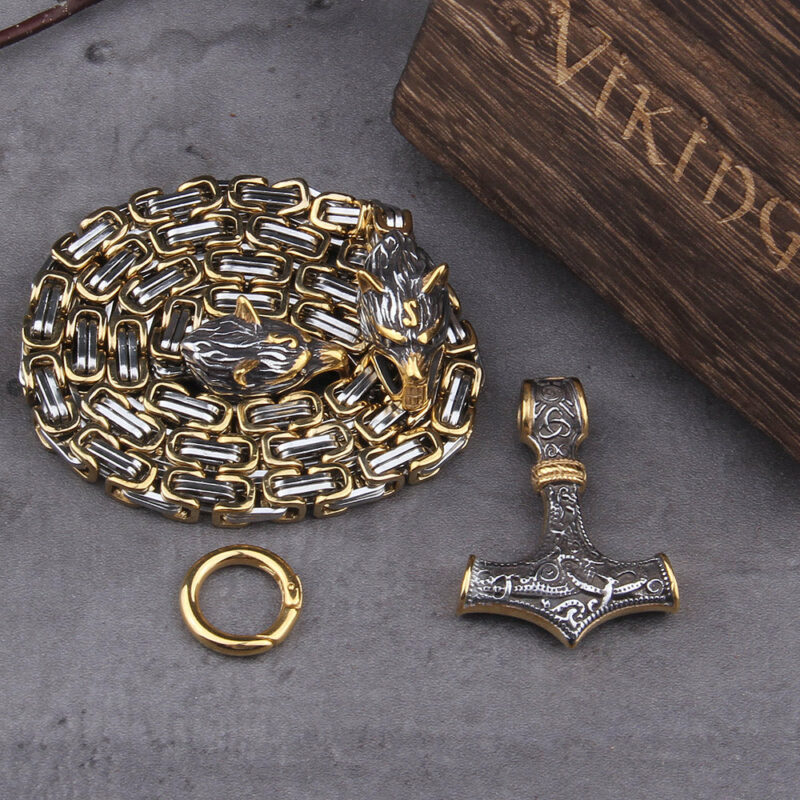collier mjolnir or et argent viking heritage 10