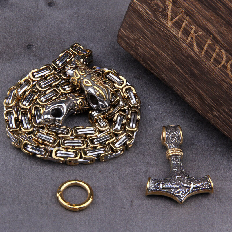 collier mjolnir or et argent viking heritage 9